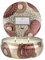 Kerze 3 wick in Gilt pomander Hinoki