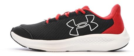 Under Armour - - Jungen BGS Charged Pursuit 3 Bl Sneakers, Kolorit Black/Red/White (001), Größe: 39 EU