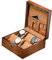Cabilock 6 Uhrenvitrine Für Herren Vintage Uhrenvitrine Hölzern Holzuhren Herrenuhren Aufbewahrungsbox Für Uhr Uhrengehäuse Kasten Mann Bambus Quadrat