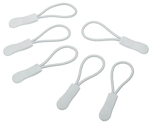 PATIKIL 30Pack Reißverschluss Züge Ersatz Erweiterungskabel Handgriff Befestigung Label Etikett Erweiterung Fixierung Abzieher für Gepäck Rucksäcke Jacken Grau