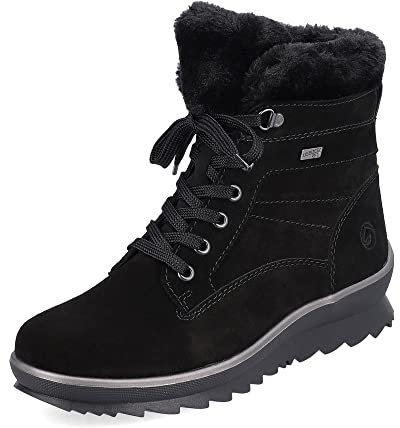 Remonte Damen R8477 Schneestiefel, Schwarz 01, 38 EU