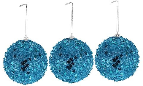 Hängende Weihnachtskugel 3 Stück Weihnachts-Schaumstoffkugeln Mini-Weihnachtslichter Dekorationen Für Zuhause Abschlussball Dekoration Pailletten-Weihnachtskugeln Baum-Hängekugeln