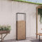 Rantry Mobile Portalegna Nero Opaco 80x28x222 cm in Acciaio, Portalegna da Interno, Portalegna da Ardere, Porta Legna per Camino, Legnaia da Interno, Impilabile Stufa Ripiano Legno