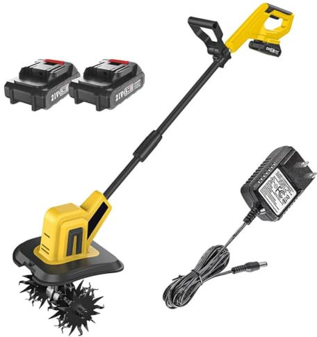 SONLED Motoculteur de Jardin sans Fil pour Batterie 20 V Maximum, Puissant cultivateur de Sol pour pelouse, Largeur de Travail de 22 cm, Profondeur de Travail de 16 cm, motoculteur Solo pour Jardin