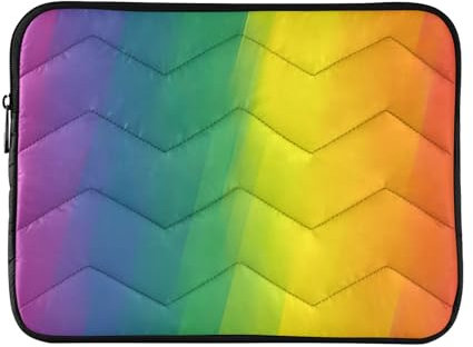 Laptop-Hülle, 35,6 cm (14 Zoll), niedlicher Regenbogen-Gay-Pride-LGBTQ-Thema, ästhetische Computertasche