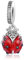 BEEUVIP Damen Roter Marienkäfer Anhänger Charm Anhänger für Armband 925 Sterling Silber Geburtsstein Charms Beads