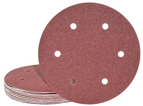 MioTools Fox Klett-Schleifscheiben, 225 mm, 6-Loch, f. Trockenbauschleifer, Normalkorund (10 Stk.) K40