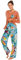Famulily Women's Pjs Long Sleeve V Neck Top and Drawstring Elastic Waist Pants Sleepwear Floral Pjs Orange M