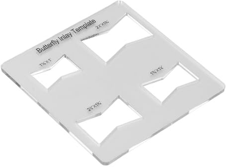 Schmetterlings-Inlay-Schablone, Acryl-Bowtie-Fräser-Schablone für Holzbearbeitung, Möbelreparaturverstärkung, Kompaktes, Leichtes Design, Holzverbindung, Verwendet für