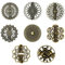 Clips à Cardigan Rétro,Forreen 8 Pièces Pinces à Cardigan,Métal Créatif Clips de Pull Vintage,Pinces à Pull,Pince à Cardigan pour Châle Tricot Robe Vêtement,Or