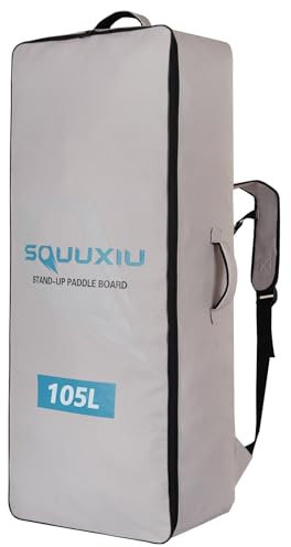SOUUXIU Aufblasbarer Paddleboard-Rucksack, große Kapazität, Oxford-Stoff, SUP-Surfbrett-Tasche