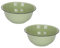 Cabilock Juego De 2 Cuencos Esmaltados Retro Cuenco Vintage Para El Hogar Cuenco De Cocina Antiguo Sopera Color Verde 18 Cm