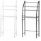 DUAS 3-Tier Over Toilet Storage Rack, Bathroom & Laundry Space Saver, Metal Shelf Organiser (White)