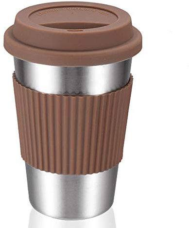 300ml Stainless Steel Vacuum Insulated Tumbler Cup with Lid Coffee Mug Insulated Travel Mug for Coffee Beer Keep Drinks Steaming Hot or Ice Cold