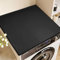 Aptliton Mini Fridge Mat, 50 x 60 CM Silicone Floor Protector Mat, Washing Machine Drip Tray With Raised Edge, Washable Under Fridge Carpet Drip Pan for Dryer Wine Cabinet Coffee Machine