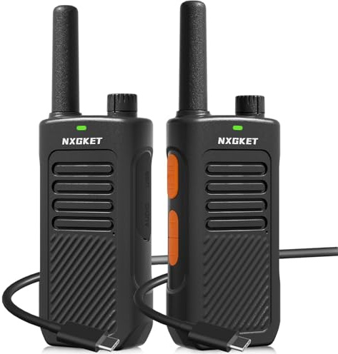 Walkie Talkies for Adults Long Range, PMR446 Professional Walkie Talkies with 1500mAh Rechargeable Batteries, 16 Channels, 2 Way Radio for Camping Hiking Travel Work Communication