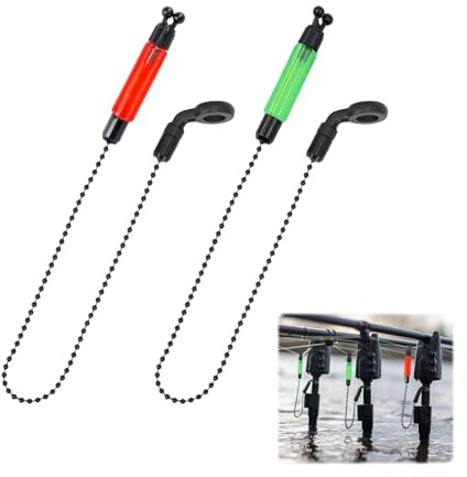 Grosion 2 Pcs Bobbins Carp Fishing,Fishing Bobbins,Carp Bobbins,Bite Indicators for Carp Fishing,Bite Alarm Bobbins for Night Fishing Carp Accessories,Essential Accessories to Maximize Success Rate