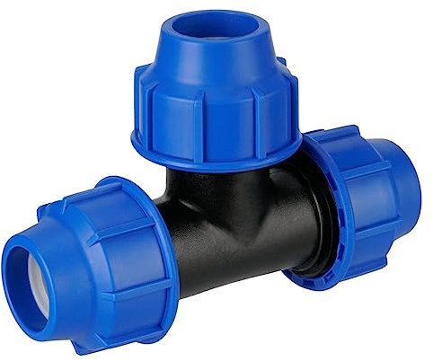 REKUBIK PE T-Stück Klemmverbindung Kupplung Größe 40mm x 40mm x 40mm