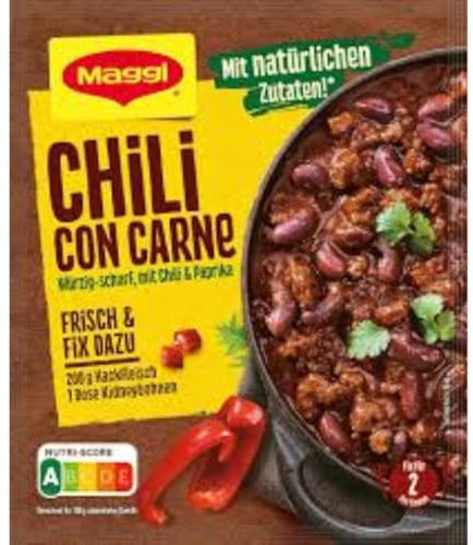 MAGGI Fix für Chili con Carne, Würzmischung, mit natürlichen Zutaten* , für 2 Portionen, 1er Pack (1 x 33g Packung)
