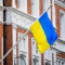 Ukrainische Nationalflaggen und Banner Ukraine Flagge Windward-Flagge Friedenstaube Lebendige Farbe Weltfriedenszeichen-Symbol Flagge internationale Länderweltflaggen Dekoration Autodekorationsflagge