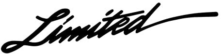 Limited Edition Dekorativer Aufkleber,Asudaro 5St Text in limitierter Auflage Auto-Aufkleber Abziehbilder Limited Edition Frontscheibenaufkleber für Motorräder Roller Gepäck, 16 * 3,8cm,Schwarz