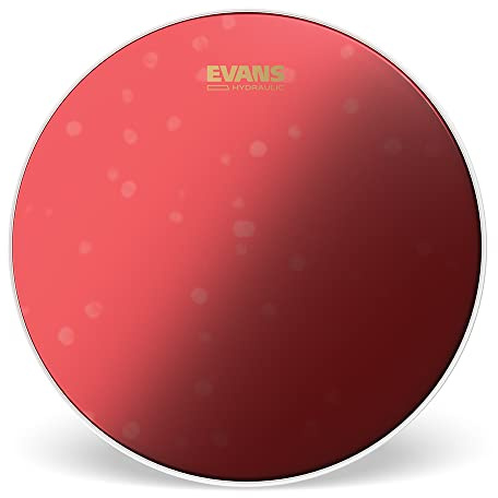 Evans Hydraulic Drum Head Red 13 Inch | Evans Hydraulic heads deliver deep tone, short sustain, easy tuning and controlled overtones for rock, metal and funk.