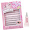 Mlen Diary Wimpern Extensions, 296pcs C Curl Einzelne Wimpern mit Kleber, DIY Wimpernverlängerung Cluster Wimpern, Cat Eye Wimpern, Natürlicher Look Künstliche Wimpern