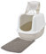 Sparpaket Katzentoilette Nestor Jumbo Weiss-beige für große Katzenrassen inkl. Vorlegematte