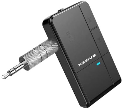 Drahtloser Audioempfänger für das Auto Bluetooth 5.0 Wireless und 3.5mm Wired Headphone 3 in 1 Musikpartner | Mic Call, Car Kit, Musik Player Unterstützt TF Karte Disk