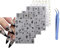 6 Blatt 3D Gold Silber Nail Art Sticker Nagelsticker Selbstklebend Nagel Stickers Stern Mond Sonne Nagelaufkleber Halloween Weihnachten Nagelkunst Dekoration (6 Blatt 3D Gold Silber Nail Art Sticker)