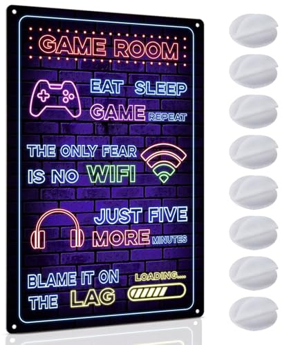 Anmahe Gaming Sign Boys Bedroom Decor,Gaming Wall Art Cool Teen Gifts,Unique Wall Art,Gaming Posters for Gamers,Gaming Bedroom Accessories Perfect for Gaming Rooms,Wall Door Decor