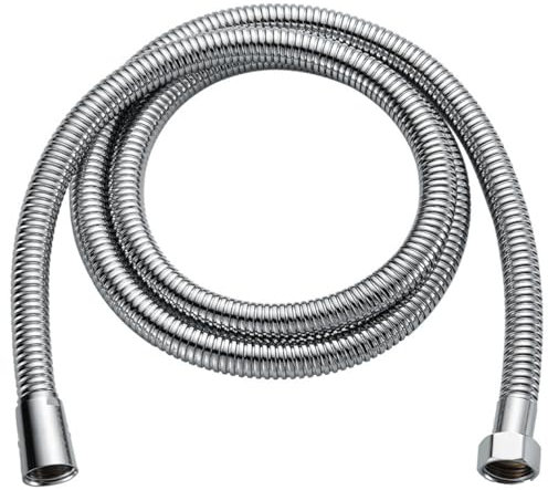 Shower Hose 1.5m, 12mm Inner Hose High-Flow Shower Pipe (8mm Bore) | Leakproof and Anti Kink - Brass Bore - Stainless Steel Pipe - Universal Standard Fitting
