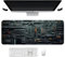 Cool Military Weapon Build Weapon Parts Display Large Gaming Mouse Pad, Stylish Desk Protector with Non-Slip Rubber, for Keyboard and Mousepad, Keyboard Mat (Style1,15.7x35.4inches)