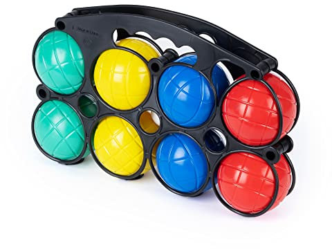 Hillington Colourful Plastic Boules Water Filled French Pétanque Bowls Fun Garden Game Set For All Ages and Skills
