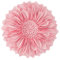JWH 3D-Blumen-Kissenbezug, ästhetisch, dekorativer Sonnenblumen-Akzent, handgefertigt, florales Kissen, runder Kissenbezug für Couch, Bett, Auto, Schlafzimmer, 30,5 cm, Rosa