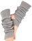 Hustar Damen Gestrickt Stulpen Beinwärmer Yoga Ballettstulpen Winter Warm Beinstulpen mit Fersenloch Grau