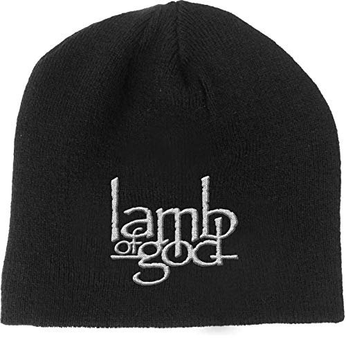 Lamb of God Mütze Beanie Band Logo Legion Nue offiziell Schwarz One Size