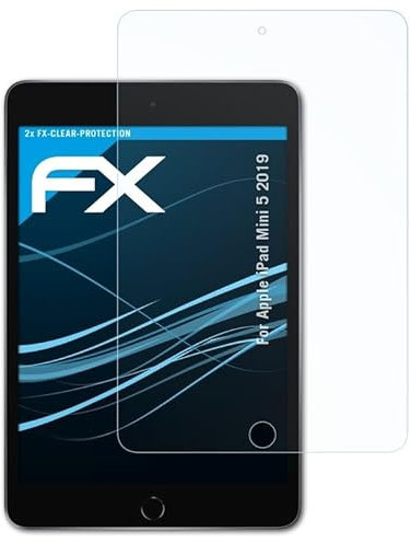 atFoliX Film Protection d'écran compatible avec Apple iPad Mini 5 2019 Protecteur d'écran, ultra-clair FX Écran protecteur (2X)