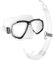 CRESSI Perla+Mexico Combo Clear/Black - Combi Set Maske+Schnorchel zum Tauchen und Schnorcheln, Transparent/Schwarz, Einheitsgröße, Erwachsene