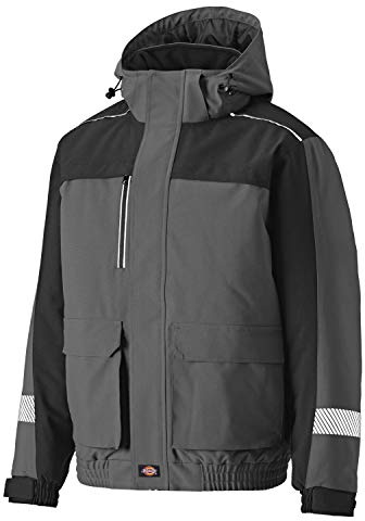 Dickies Herren Winterjacke Arbeit Utility Outwear Gr. XL, grau/schwarz