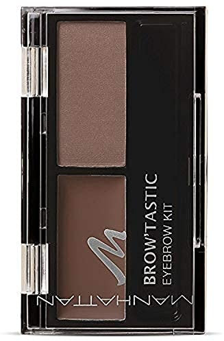 Manhattan Brow'Tastic Eyebrow Kit – Augenbrauen Wachs & Augenbrauenpuder im Eyebrow Set zum Fixieren & Färben – Farbe Blondy Brow 001 – 1 x 3g