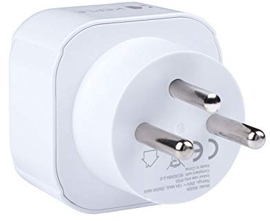 Israel Adapter Plug Reisen Stecker Typ H zu EU Europe European Typ C E F Steckdose für Spain ES France FR Italy Italian IT Germany DE Portugal Denmark Dänemark Griechenland Türkei Universal 3 Pin