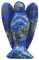 Lovionus89 Natürlich Lapislazuli Wächter Engel Statue, Handgeschnitzt Stein Heilung Kristall Tasche Figuren Dekoration, 5CM