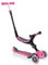 Globber - Go Up Foldable Plus – Skalierbarer Tretroller mit 3 Rädern mit Sitz für Kinder von 15 m bis 7 Jahren + Rosa, Einheitsgröße