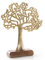 Logbuch-Verlag Arbre Décoratif en Métal - Arbre de Vie Doré à Poser - Bijoux - Cadeau de Noël - 27 cm