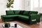 Lisa Design Anna – Ecksofa mit Schlaffunktion – 5-Sitzer – moderner Stil – Links Grün