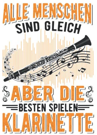 Klarinette Notizbuch: Klarinette Musiker Klarinettist / 6x9 Zoll / 120 karierte Seiten Seiten