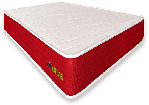 Matnature EcoNature | Antibakterielle Matratze, hoher Komfort, hohe Dichte, wendbar für den Winter, Sommer, Milbenschutz (90 x 200 cm)