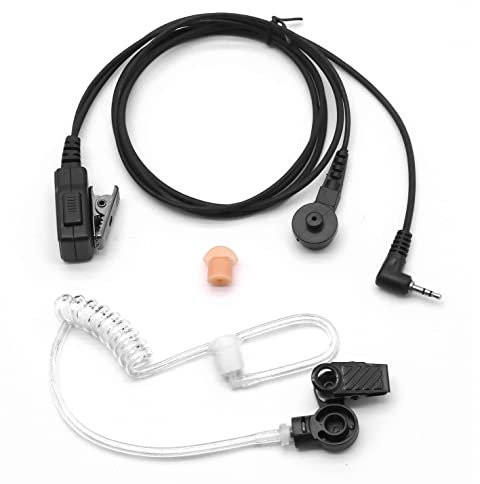 NEWASHAN Casque Écouteur Oreillette Compatible avec Motorola TLKR Radio Talkabout XT180 XTR446 T5 T6 T7 T8 T50 T60 T62 T80 T80Extreme T82 T82 Extreme T92 Talkie Walkie Tube Acoustique 1-Pin 2,5mm