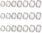 UNICRAFTALE 21 Stück 7 Größen Inlay Ring Edelstahl Gerillter Fingerring Kern Rohlinge Fingerring Runder Leerer Metallringe Für Inlay Ring Schmuckherstellung Größe 6~12